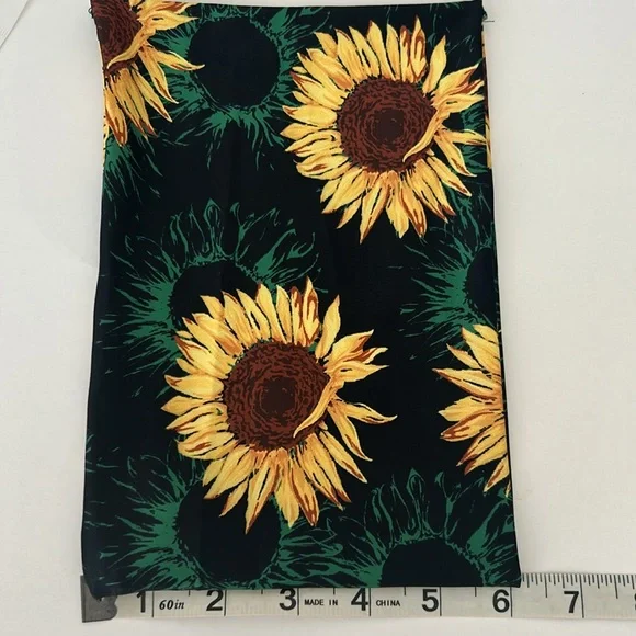 Vibrant Sunflower Wide Boho Stretch Headband - Picture 9 of 11